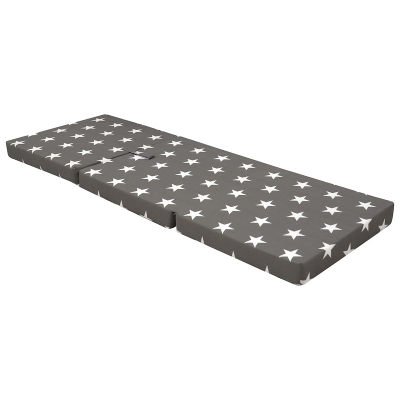 Schuimmatras inklapbaar 190x70x9 cm grijs MeubelReus