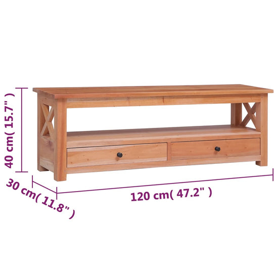 Tv-meubel 120x30x40 cm massief mahoniehout MeubelReus