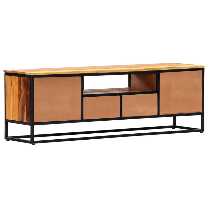Tv-meubel 120x30x40 cm massief gerecycled hout en staal MeubelReus
