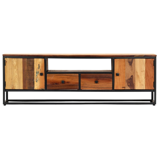 Tv-meubel 120x30x40 cm massief gerecycled hout en staal MeubelReus