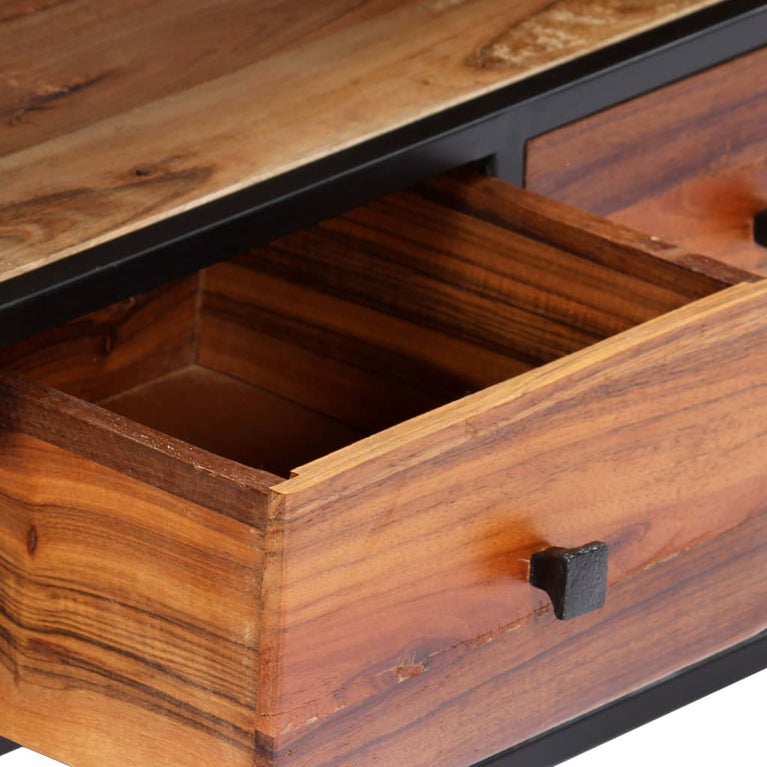 Tv-meubel 120x30x40 cm massief gerecycled hout en staal MeubelReus