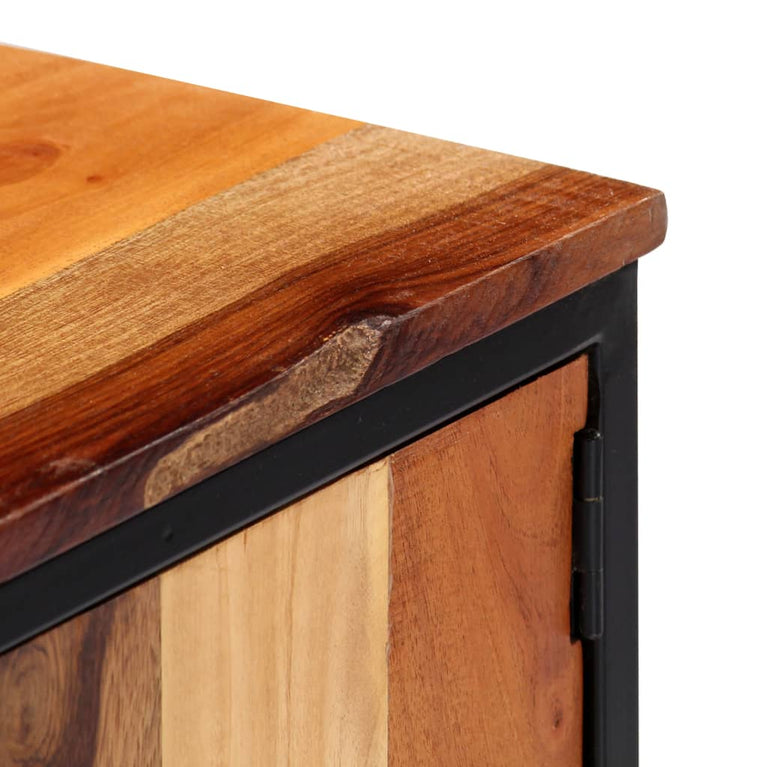 Tv-meubel 120x30x40 cm massief gerecycled hout en staal MeubelReus