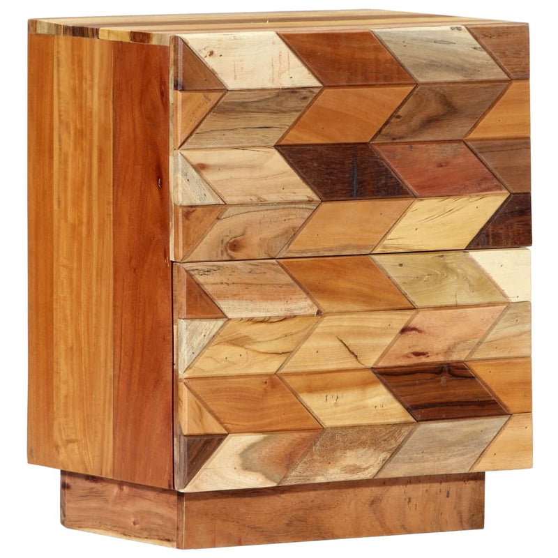 Nachtkastje 40x30x50 cm massief gerecycled hout MeubelReus