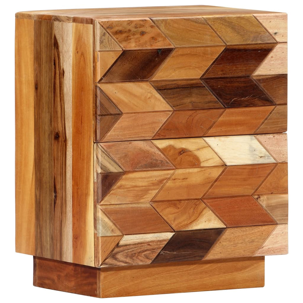 Nachtkastje 40x30x50 cm massief gerecycled hout MeubelReus