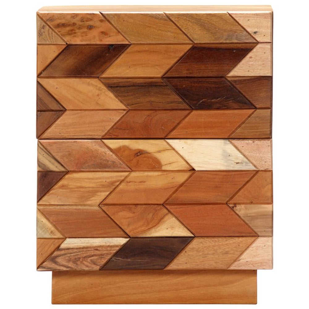 Nachtkastje 40x30x50 cm massief gerecycled hout MeubelReus
