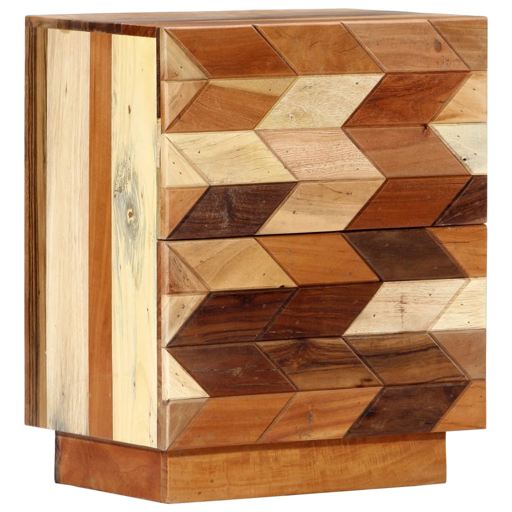 Nachtkastje 40x30x50 cm massief gerecycled hout MeubelReus