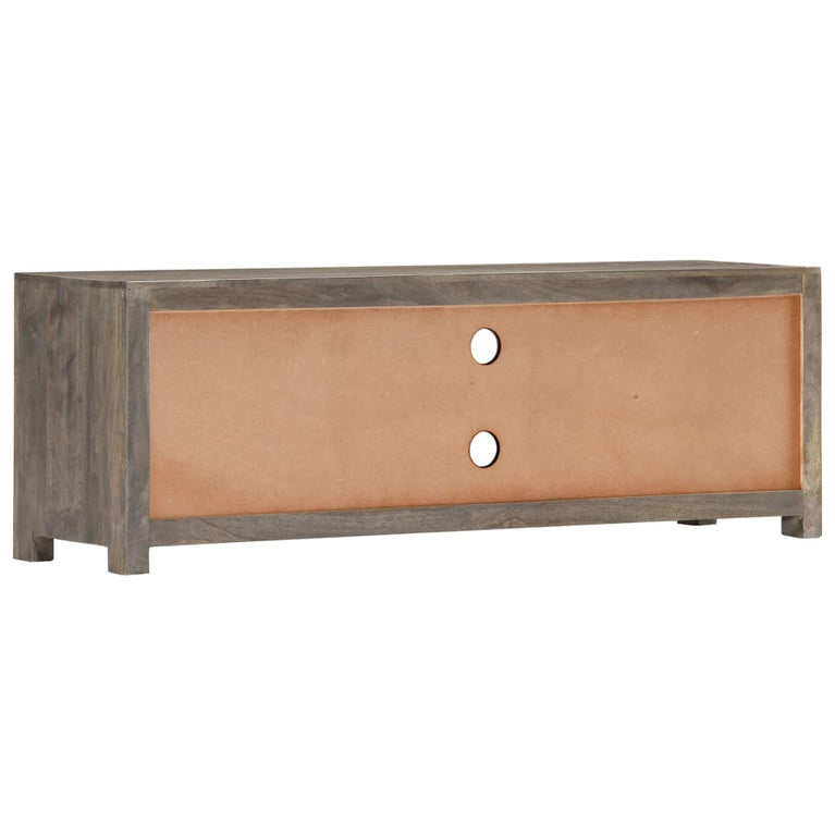 Tv-meubel 120x30x40 cm massief mangohout grijs MeubelReus
