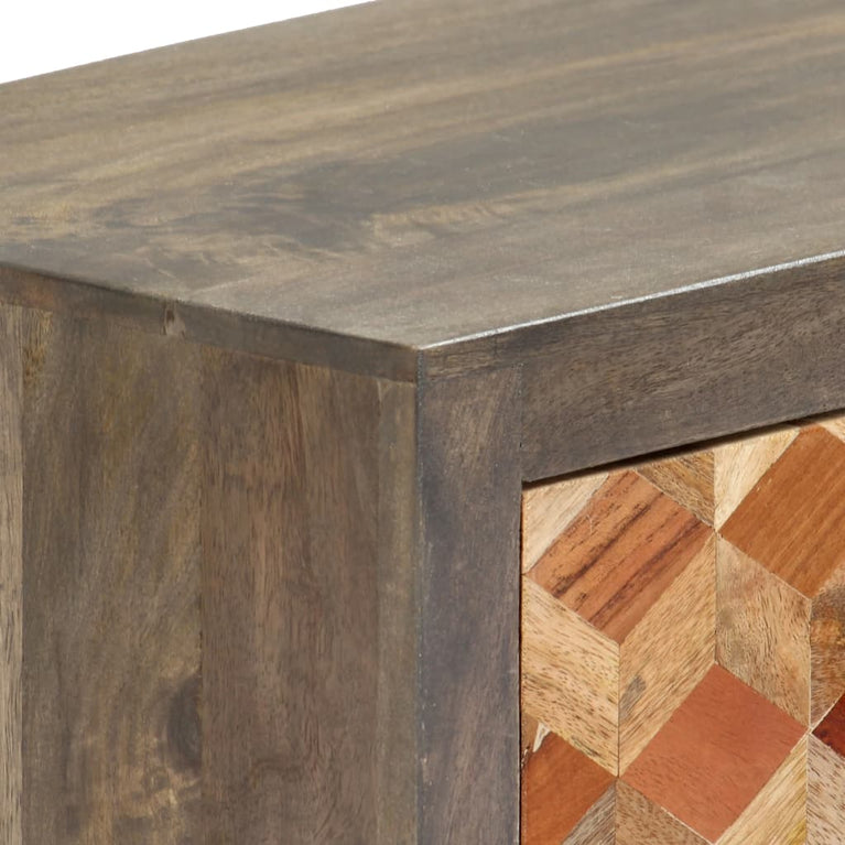Tv-meubel 120x30x40 cm massief mangohout grijs MeubelReus