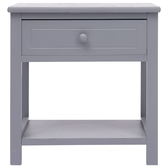 Nachtkastje 40x29x42 cm paulowniahout grijs MeubelReus