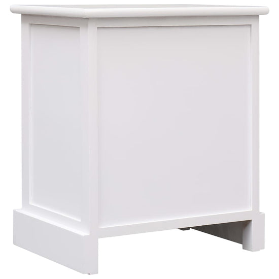 Nachtkastje 38x28x45 cm paulowniahout grijs MeubelReus
