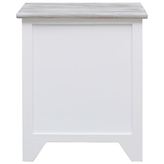 Nachtkastjes 2 st 38x28x45 cm paulowniahout wit MeubelReus