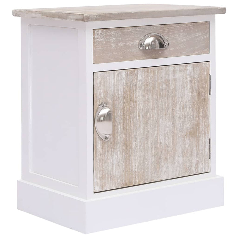 Nachtkastjes 2 st 38x28x45 cm paulowniahout MeubelReus
