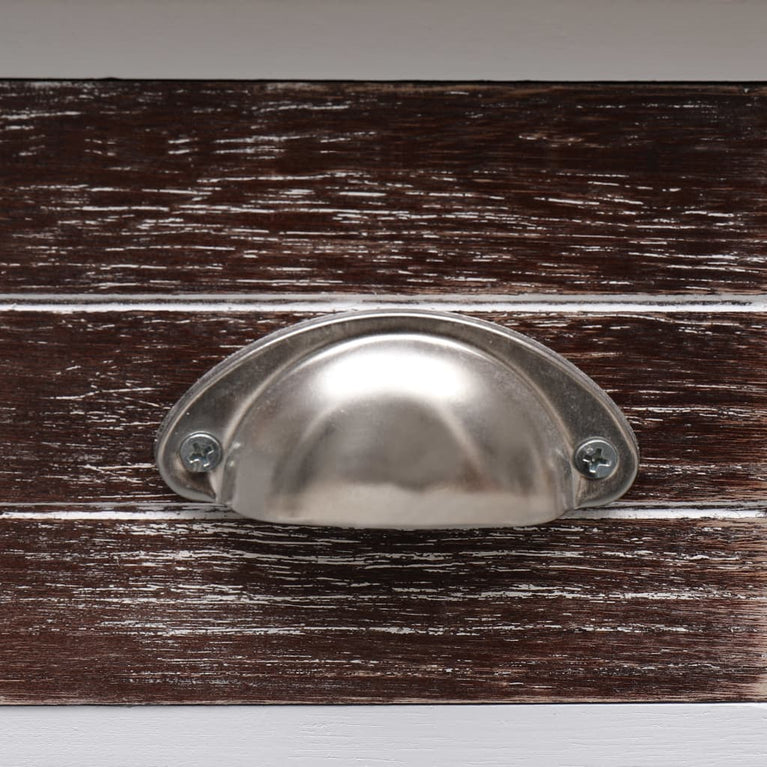 Bijzettafel 40x40x40 cm paulowniahout bruin