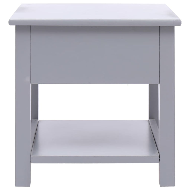 Bijzettafel 40x40x40 cm paulowniahout grijs MeubelReus