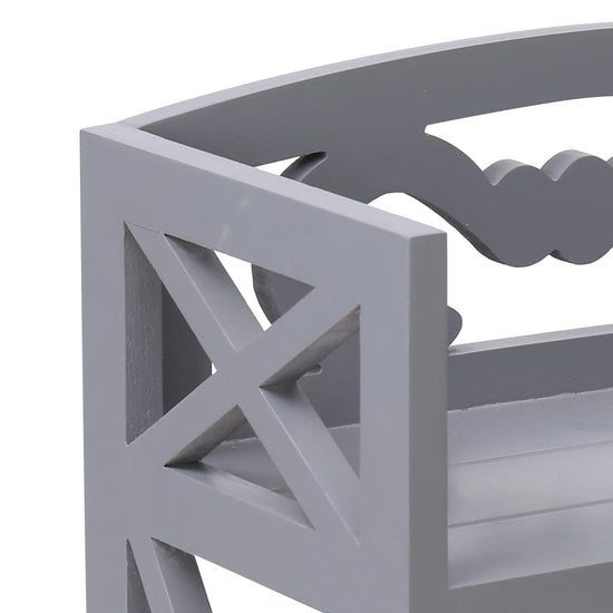 Badkamerkast 46x24x116 cm paulowniahout grijs MeubelReus