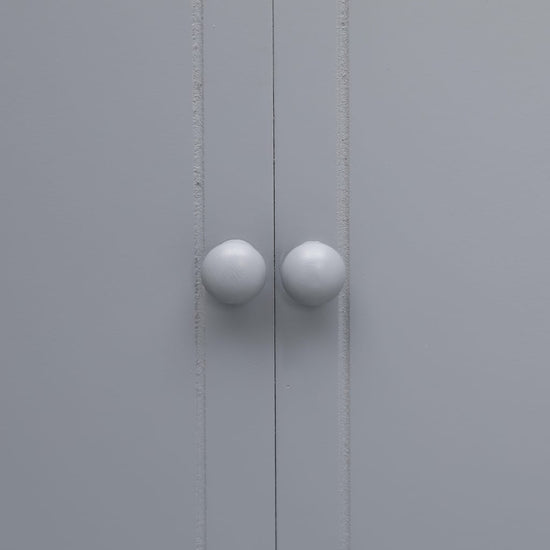 Badkamerkast 46x24x116 cm paulowniahout grijs MeubelReus