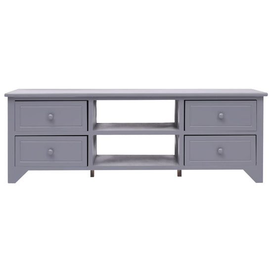 Tv-meubel 115x30x40 cm paulowniahout grijs MeubelReus