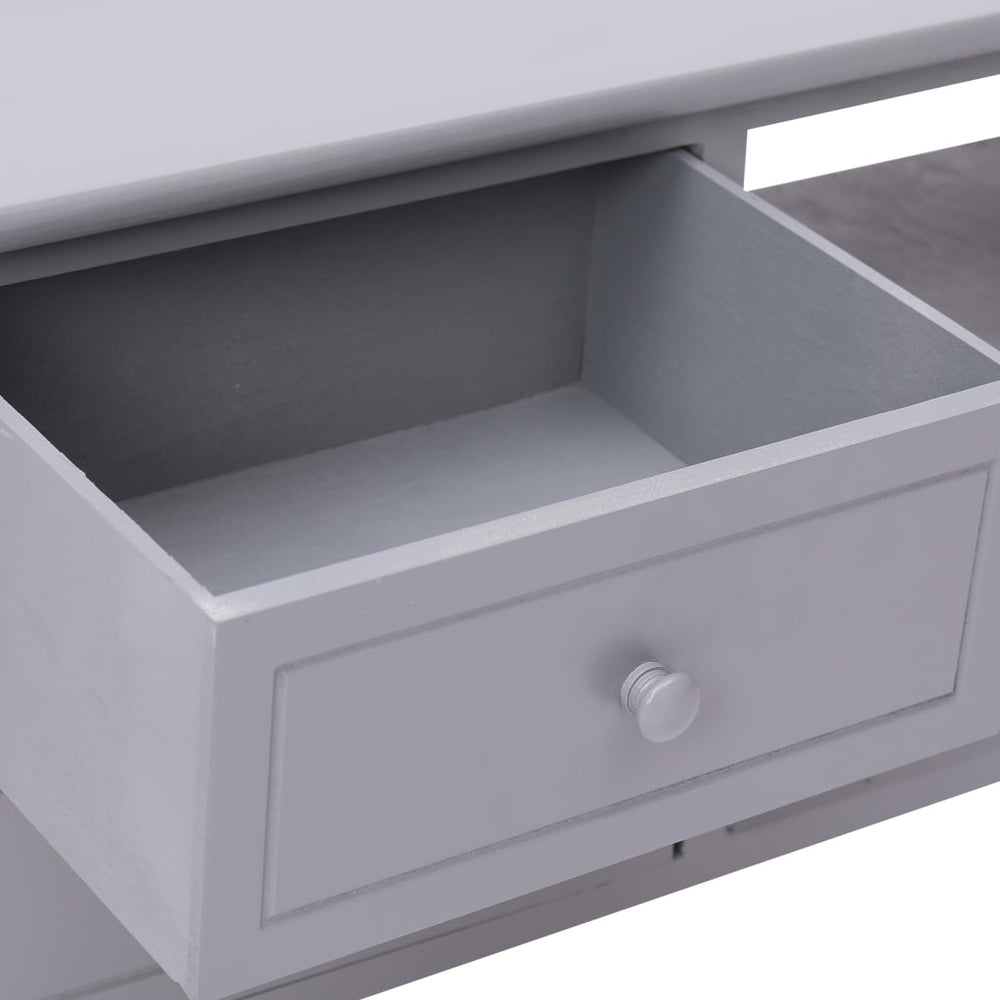 Tv-meubel 115x30x40 cm paulowniahout grijs MeubelReus