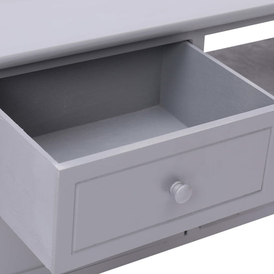 Tv-meubel 115x30x40 cm paulowniahout grijs MeubelReus