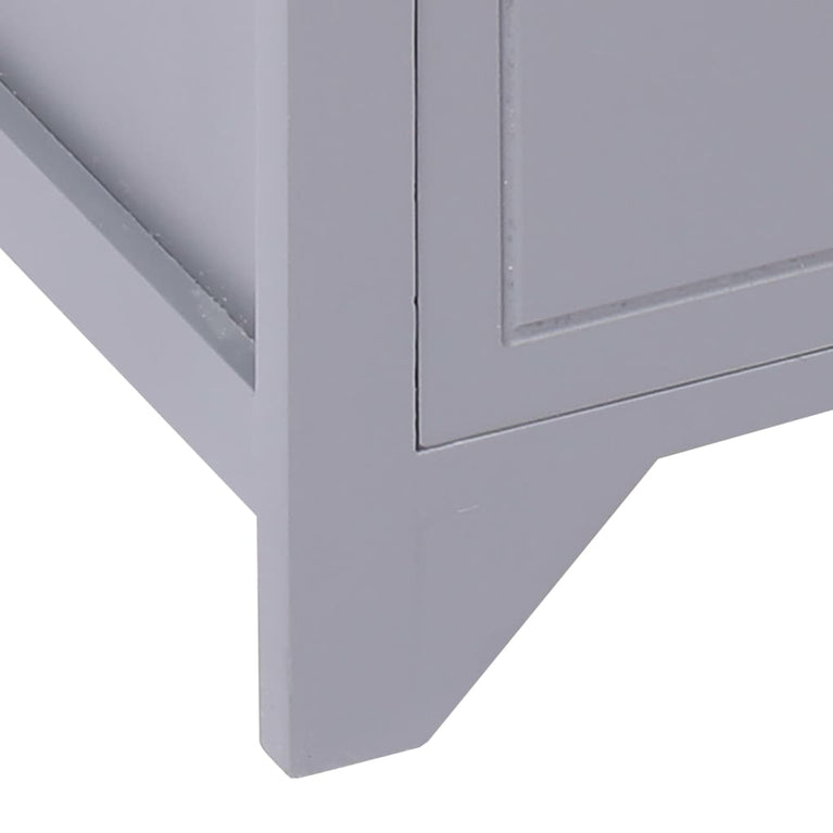Tv-meubel 115x30x40 cm paulowniahout grijs MeubelReus