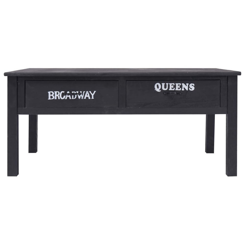 Salontafel 100x50x45 cm hout zwart MeubelReus