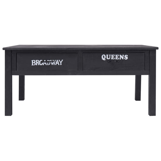 Salontafel 100x50x45 cm hout zwart MeubelReus