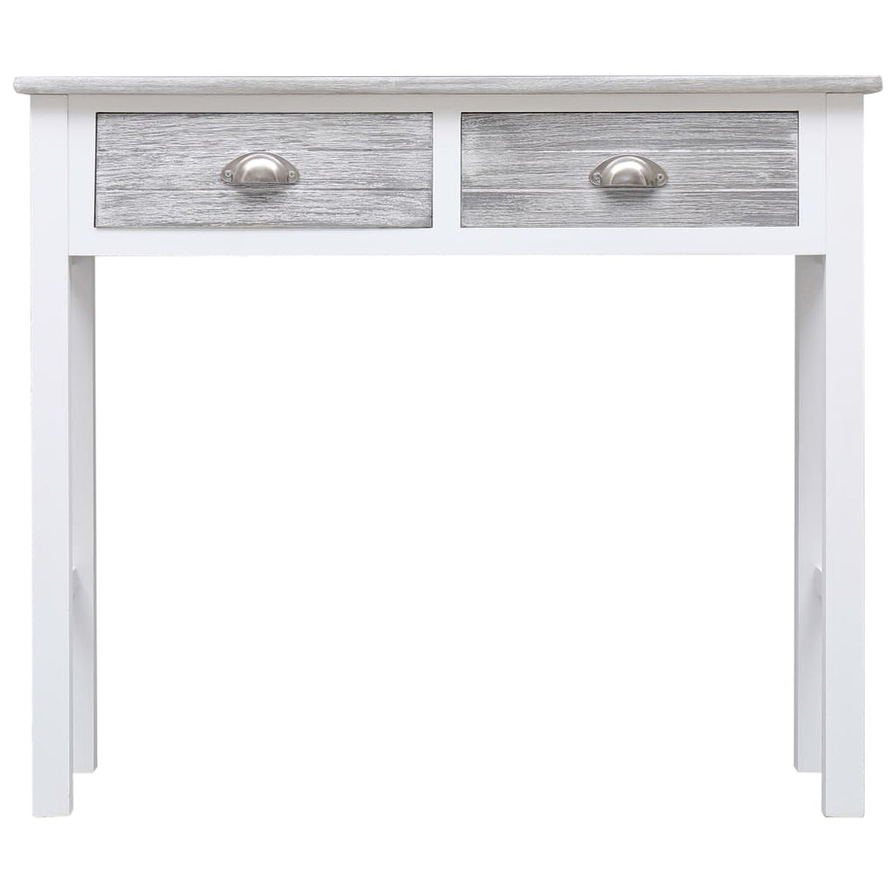 Wandtafel 90x30x77 cm hout grijs MeubelReus