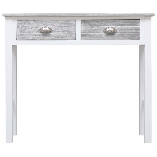 Wandtafel 90x30x77 cm hout grijs MeubelReus