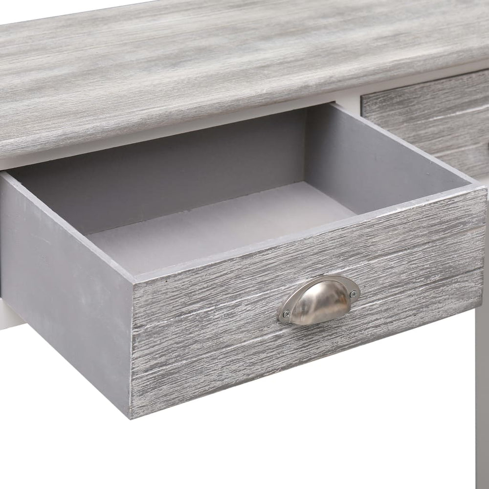 Wandtafel 90x30x77 cm hout grijs MeubelReus