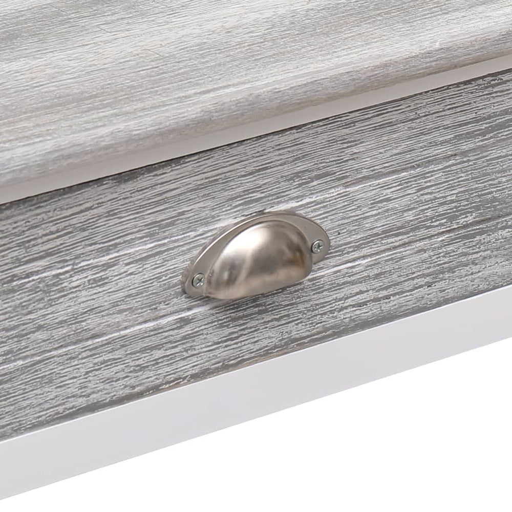 Wandtafel 90x30x77 cm hout grijs MeubelReus