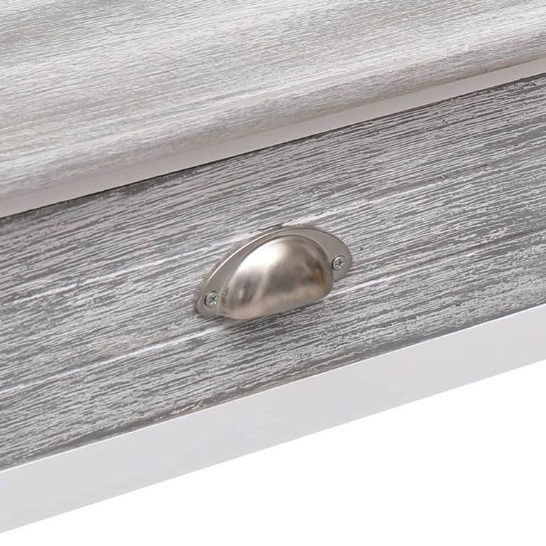 Wandtafel 90x30x77 cm hout grijs MeubelReus