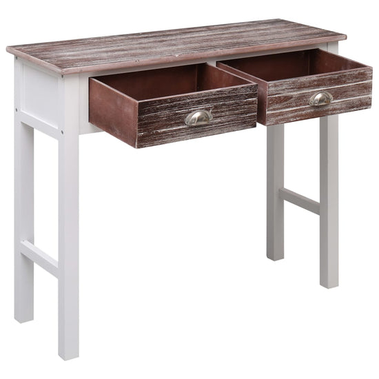 Wandtafel 90x30x77 cm hout bruin MeubelReus
