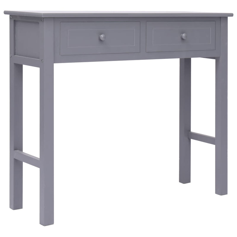 Wandtafel 90x30x77 cm hout grijs MeubelReus
