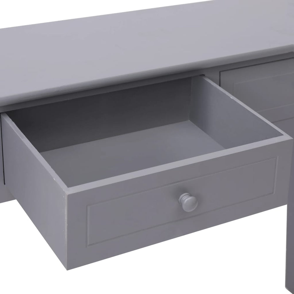 Wandtafel 90x30x77 cm hout grijs MeubelReus