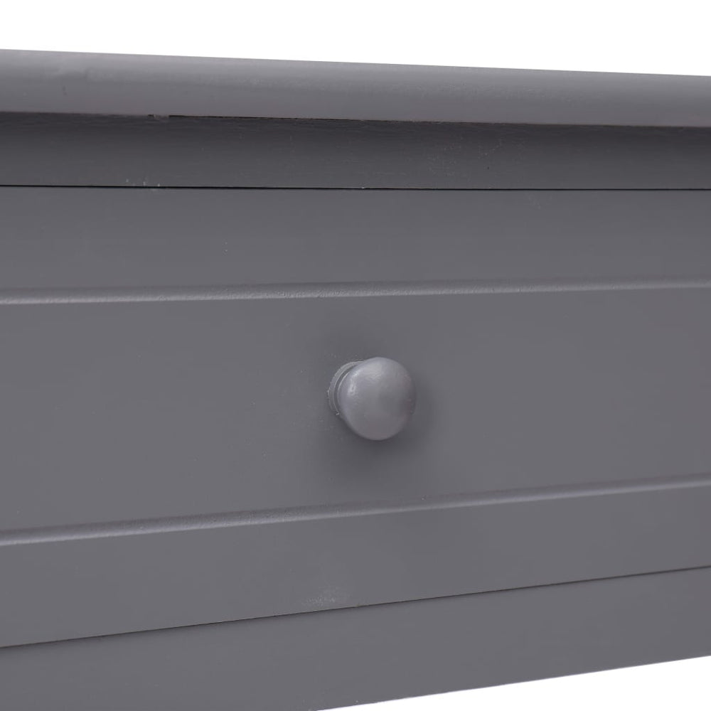 Wandtafel 90x30x77 cm hout grijs MeubelReus