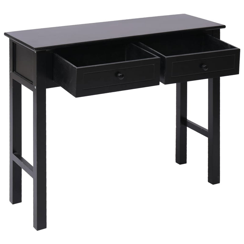 Wandtafel 90x30x77 cm hout zwart MeubelReus