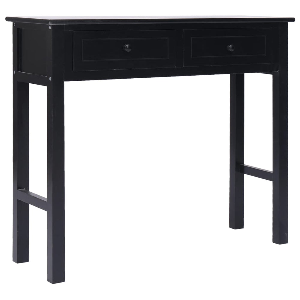 Wandtafel 90x30x77 cm hout zwart MeubelReus