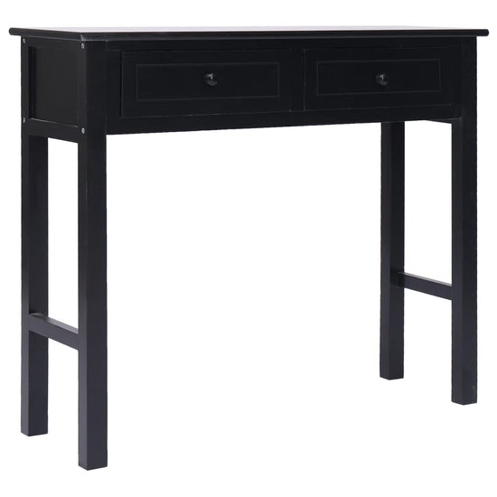 Wandtafel 90x30x77 cm hout zwart MeubelReus