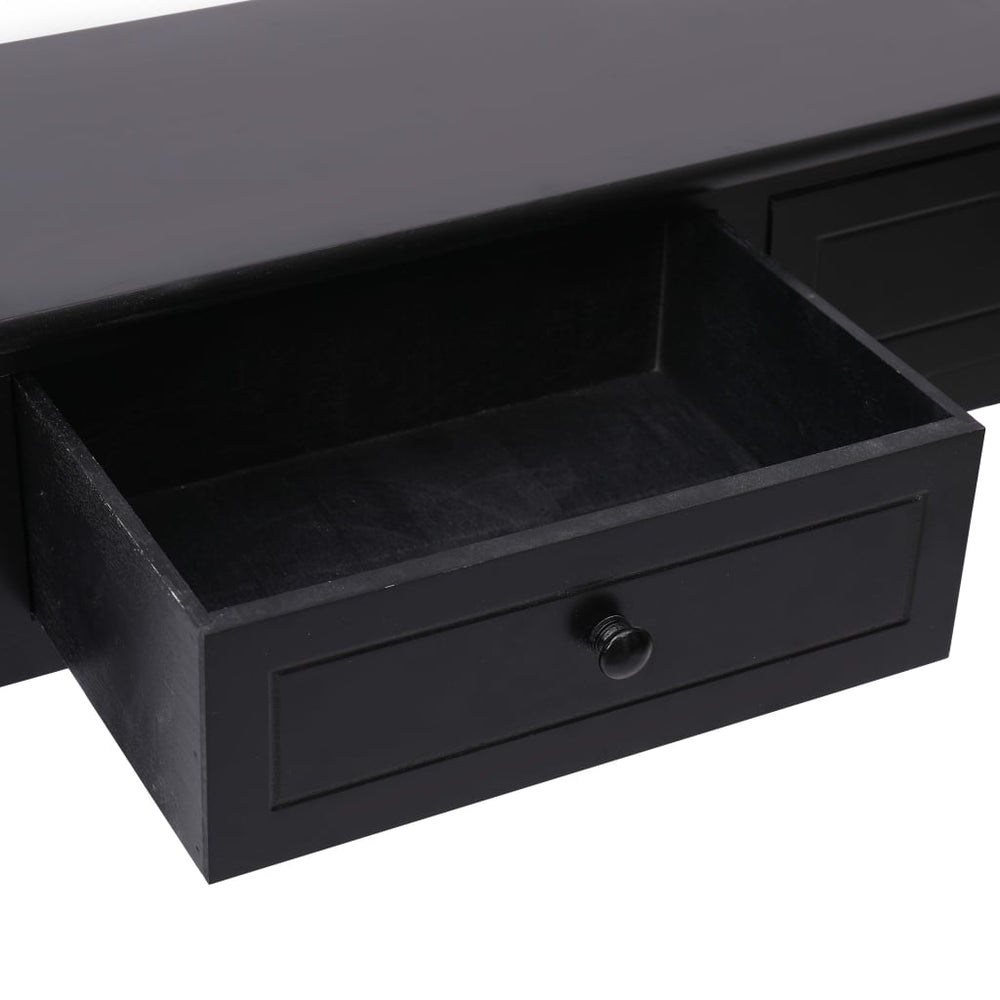 Wandtafel 90x30x77 cm hout zwart MeubelReus
