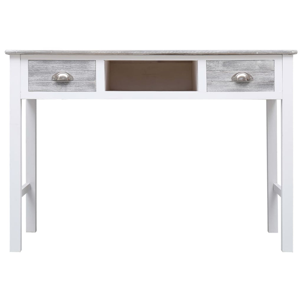 Schrijftafel 110x45x76 cm hout grijs MeubelReus