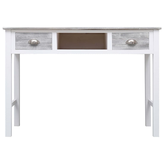 Schrijftafel 110x45x76 cm hout grijs MeubelReus