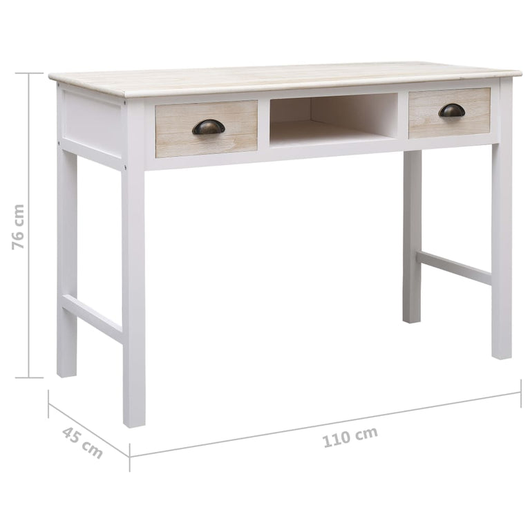 Wandtafel 110x45x76 cm hout MeubelReus