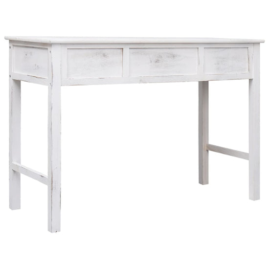 Wandtafel 110x45x76 cm hout antiekwit MeubelReus