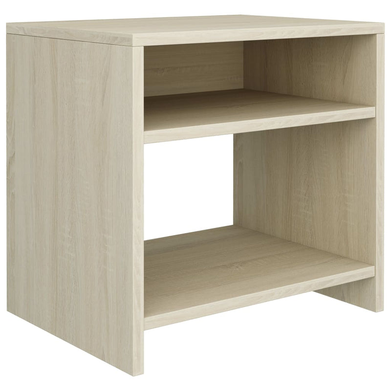 Nachtkastje 40x30x40 cm bewerkt hout sonoma eikenkleurig MeubelReus