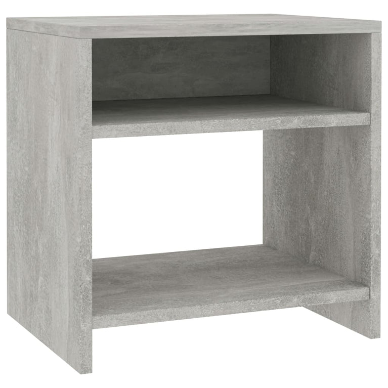 Nachtkastje 40x30x40 cm bewerkt hout betongrijs MeubelReus