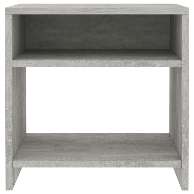 Nachtkastje 40x30x40 cm bewerkt hout betongrijs MeubelReus