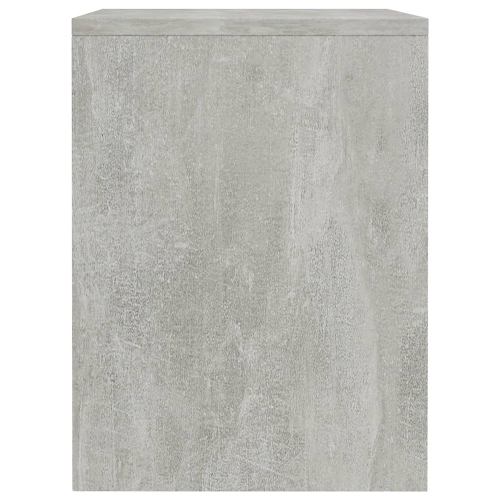 Nachtkastje 40x30x40 cm bewerkt hout betongrijs MeubelReus