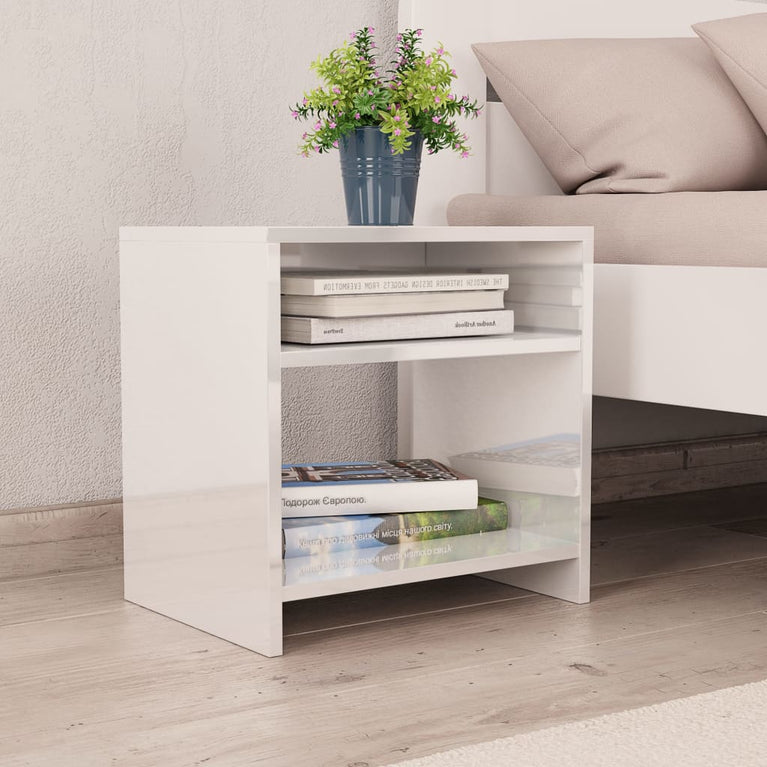 Nachtkastjes 2 st 40x30x40 cm bewerkt hout wit MeubelReus
