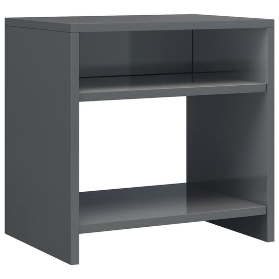 Nachtkastje 40x30x40 cm bewerkt hout grijs MeubelReus