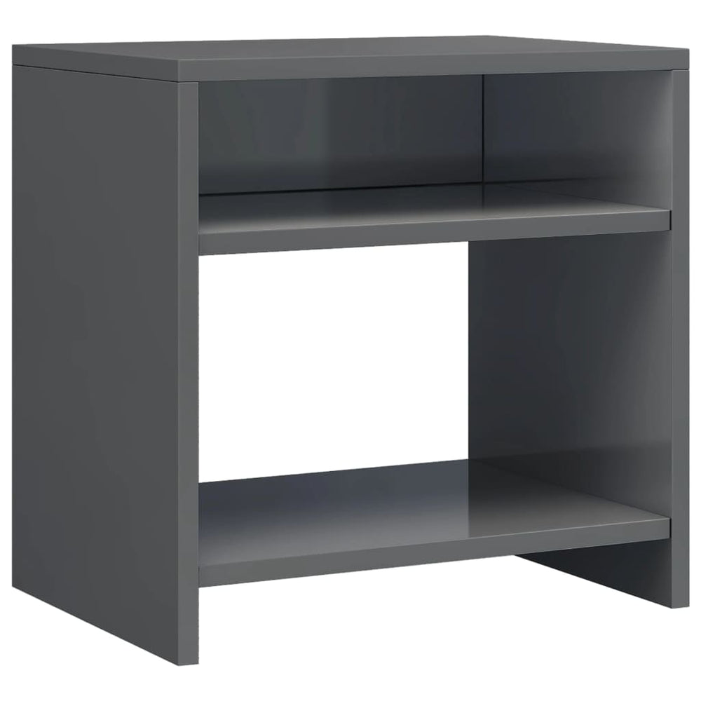 Nachtkastjes 2 st 40x30x40 cm bewerkt hout grijs MeubelReus